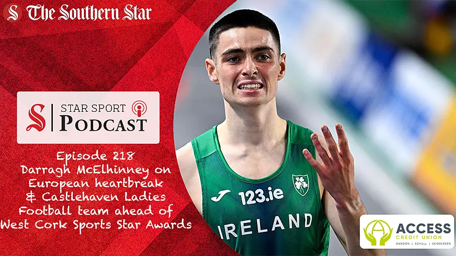 PODCAST: Darragh McElhinney on European heartbreak & Castlehaven ladies footballers ahead of West Cork Sports Star Awards Image