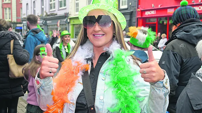 Michelle Duffy from Bandon at the town’s parade. (Photo: Denis Boyle)