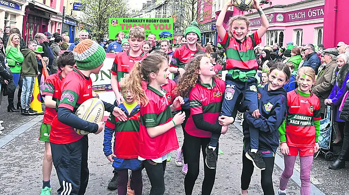 Members of Clonakilty Rugby Club getting into the spirit of the day  (Photo: Martin Walsh)