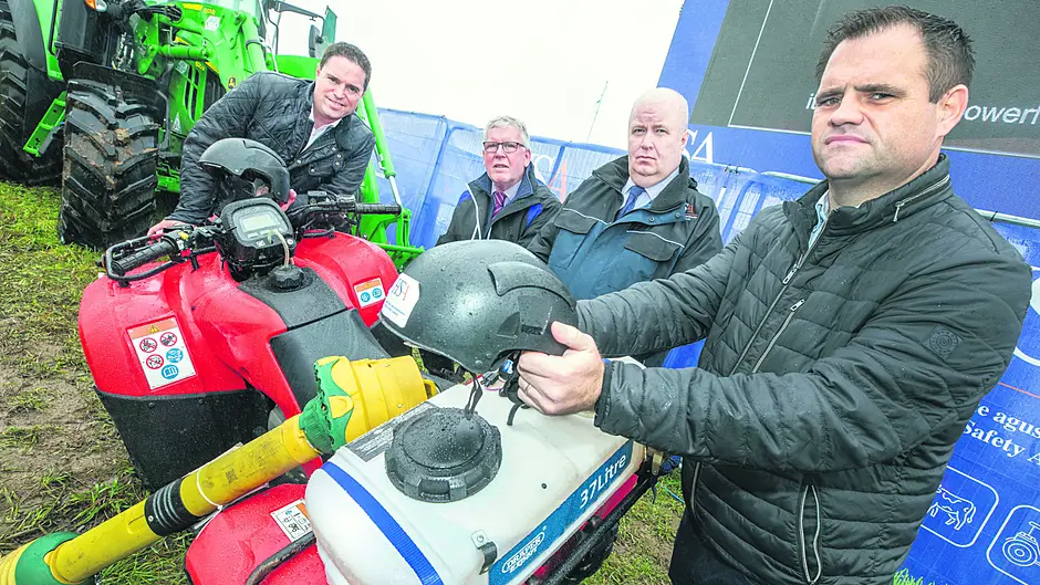 Farmers using quad bikes must wear helmets under new safety regulations Image