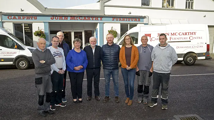 John McCarthy Carpet and Furniture Centre, Dunmanway celebrates a remarkable 40 years this October Image