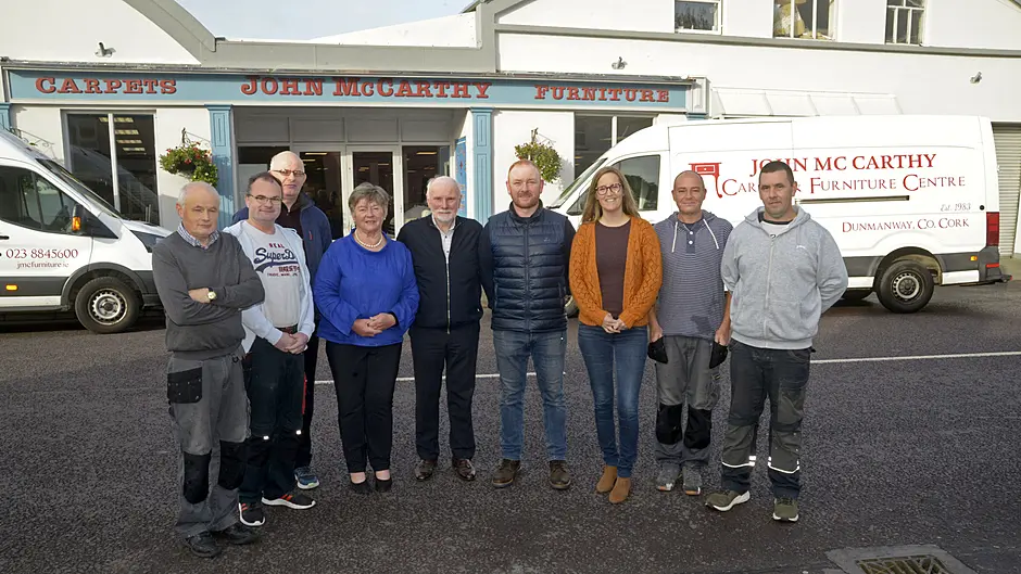 John McCarthy Carpet and Furniture Centre, Dunmanway celebrates a remarkable 40 years this October Image