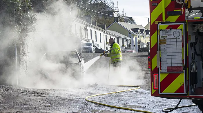 Car fire closes Glandore road Image