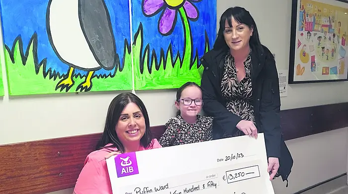 Grateful Kilcrohane family’s fundraiser for Puffin Ward Image