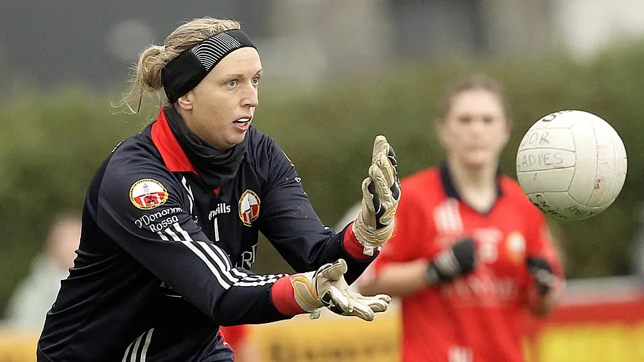 Former Skibbereen rower Christine Fitzgerald now making waves between the posts for town’s footballers Image