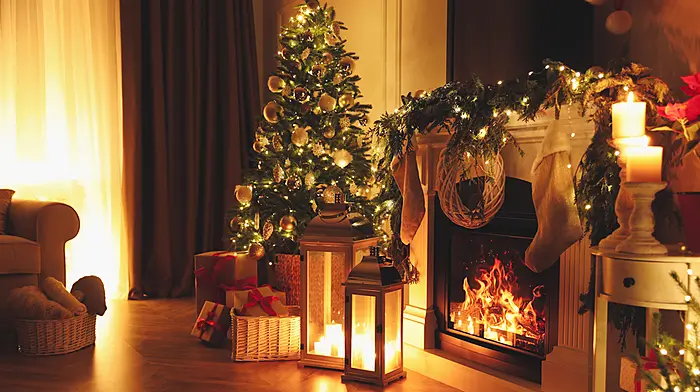 Home is where the hearth is at Christmas Image