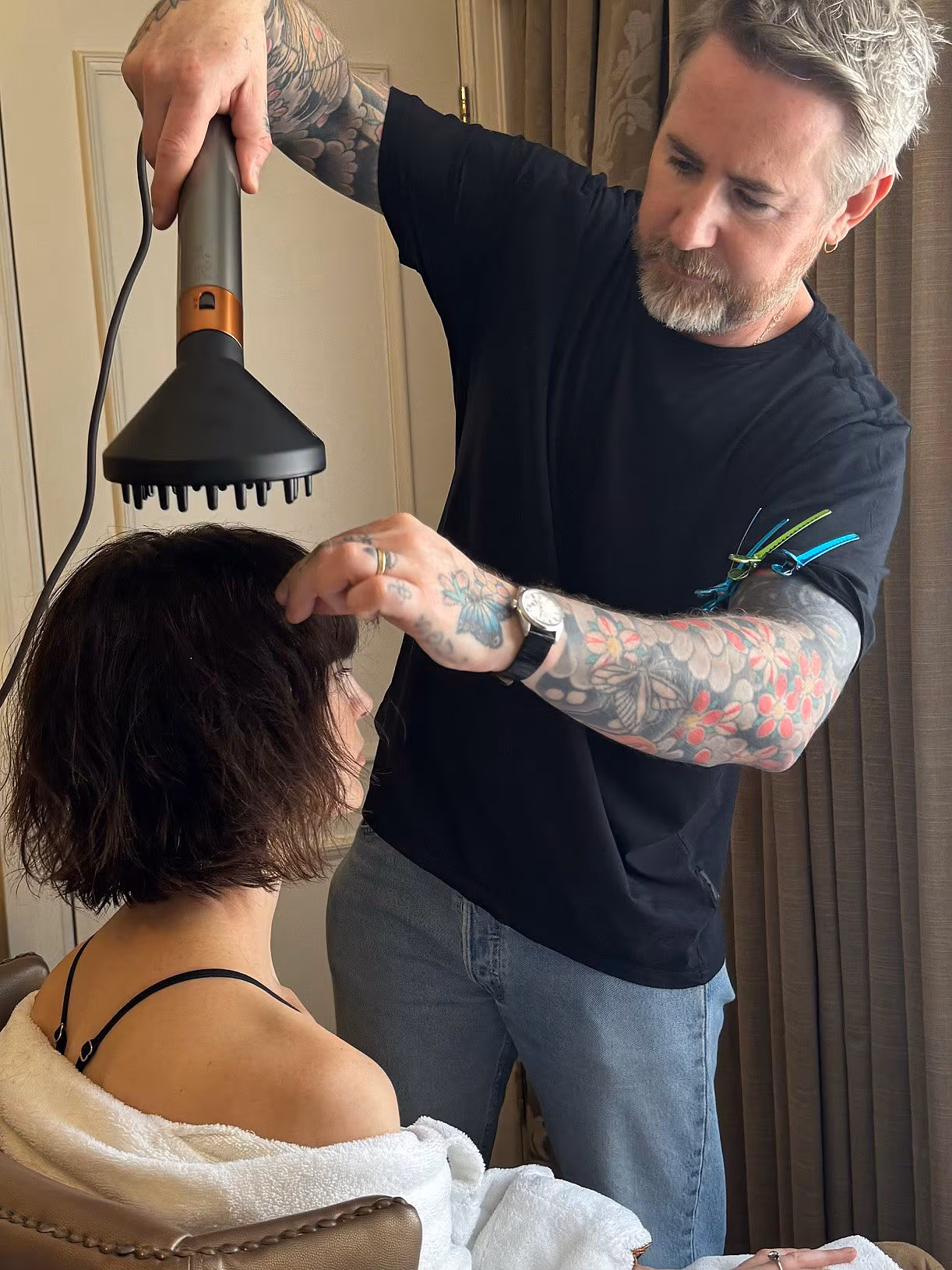 Gareth-Bromell-with-Caitriona-Balfe