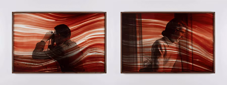 AL---5.-Dorothy-Cross,-Bloodlines-Series-(Binoculars-&-Window),-2023,-diptych,-framed-photograph-with-red-glass,-unique,-63-x-96-cm-framed-each.-Image-courtesy-the-artist-and-Kerlin-Gallery