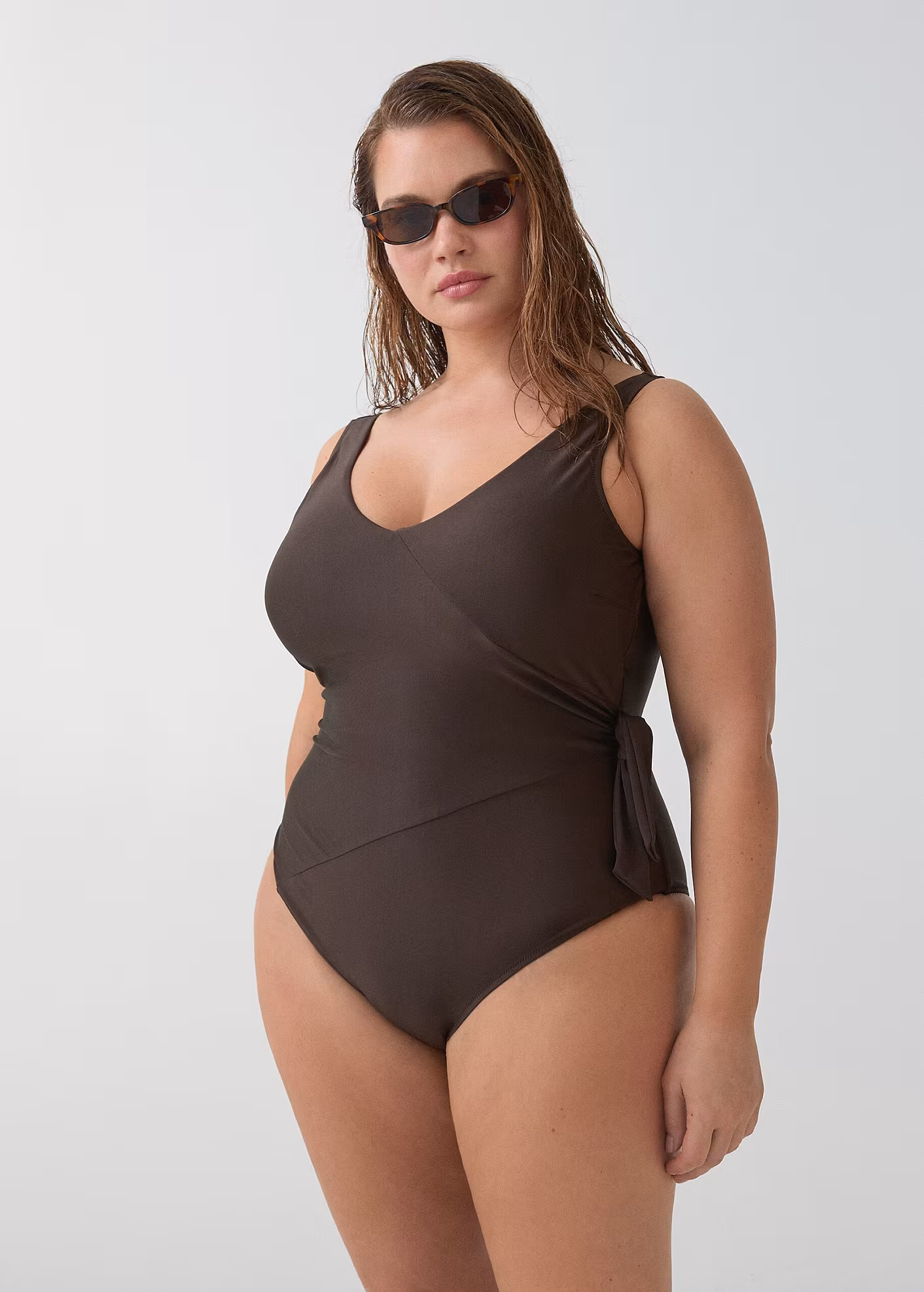 Mango Side knot swimsuit,