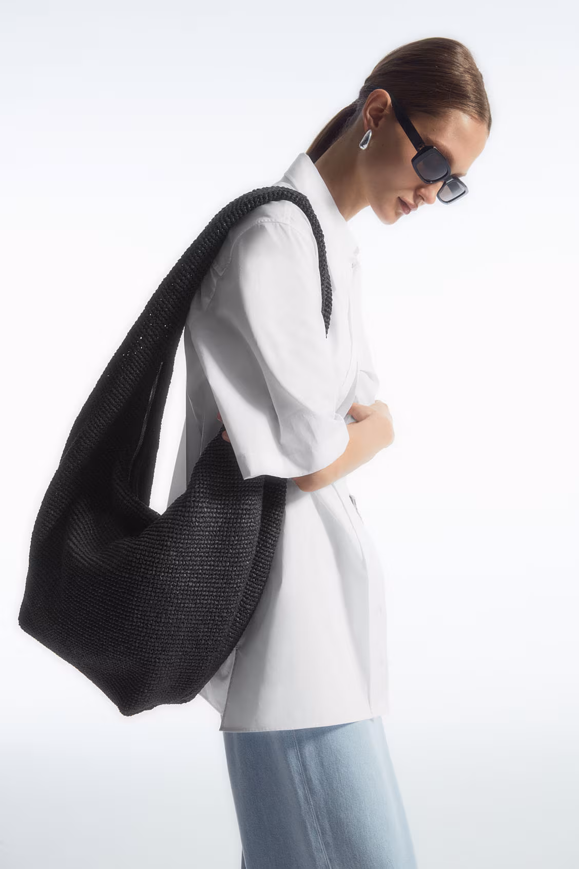 Double strap basket bag, € 59.99, at Mango
