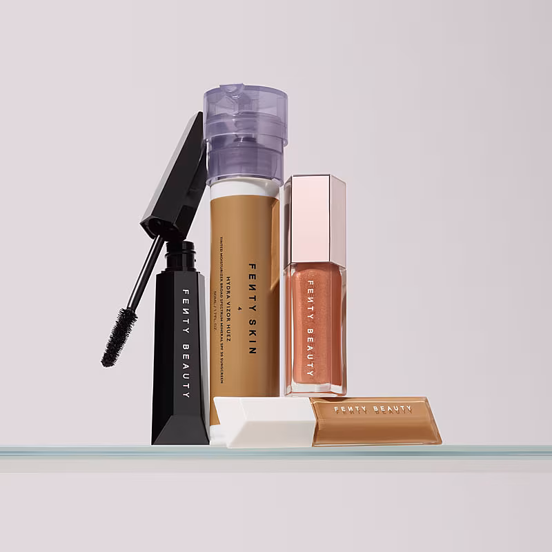 FS_FB_SUM24_T2PRODUCT_EDITORIAL_HYDRAVIZOR-HUEZ-SHADE4_GB-FENTYGLOW_HELLATHICC_WEREEVENCONCEALER-SHADE335_2000X2500_300DPI