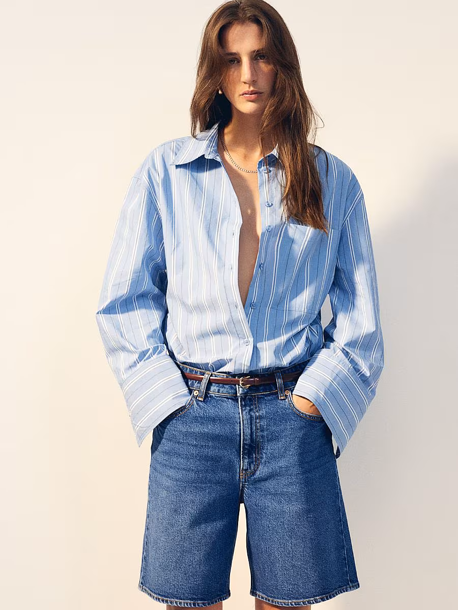 denim Bermuda shorts