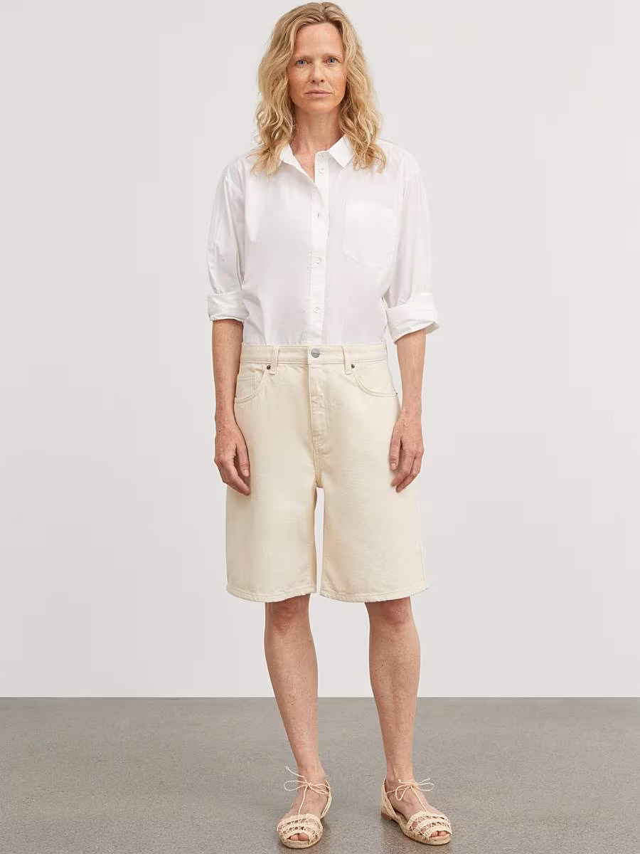 denim bermuda shorts