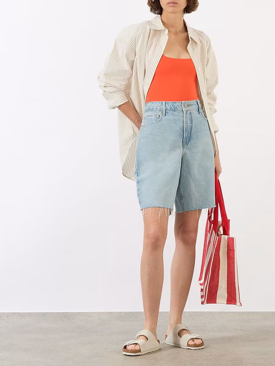 denim Bermuda shorts