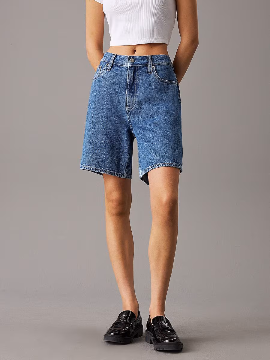 denim Bermuda shorts