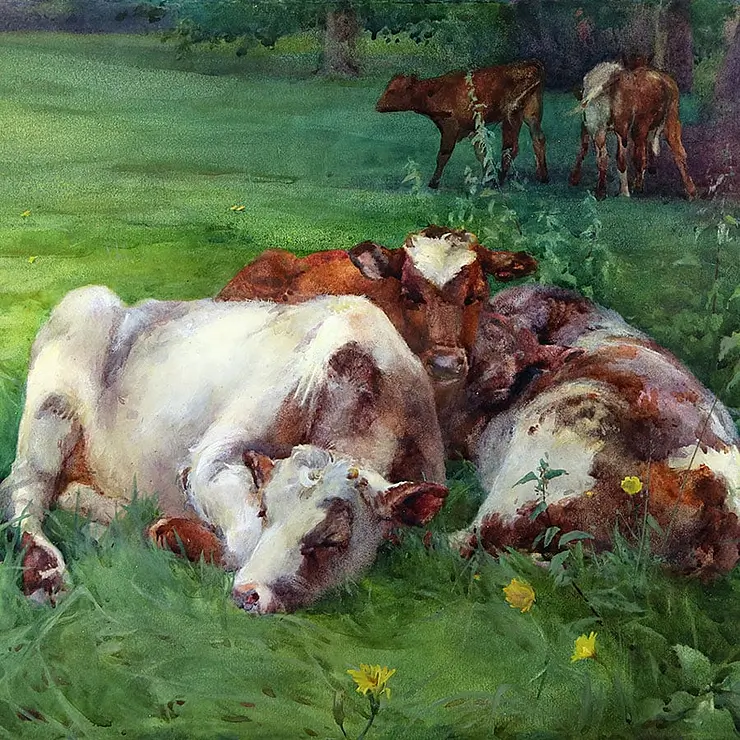 'FORTY WINKS,' 1899, IMAGE, PRIVATE COLLECTION