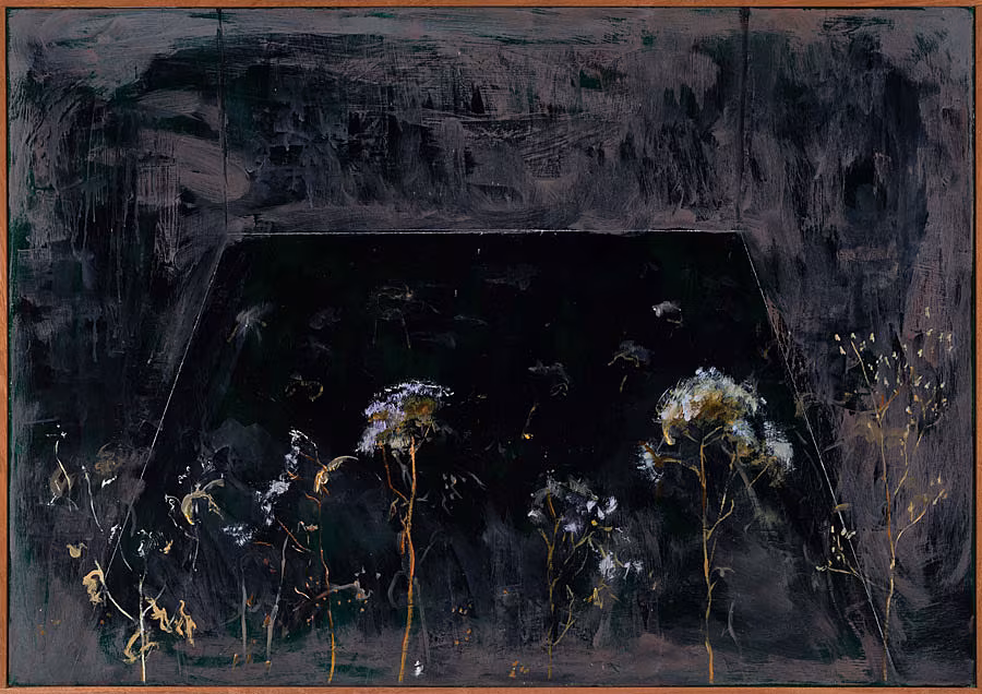 AL---Moon-Food,-2023,--oil-and-charcoal-on-canvas,-100-x-80-cm