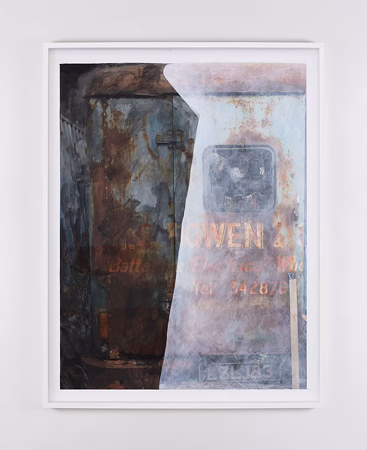 10_Guggi,-Robbie-and-me-4,-2023,-mixed-media-on-paper,-83.8-x-64.6-cm-framed