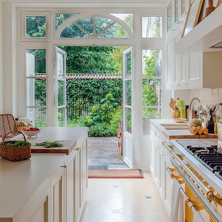 Patricia Wells' Kitchen in Wild Kitchen – Nature-Loving Chefs At Home, by Claire Bingham