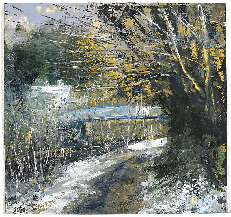 Winter-Heliotrope-VIII_Acrylic-on-paper_38x40cm_Donald-Teskey_Oliver-Sears-Gallery