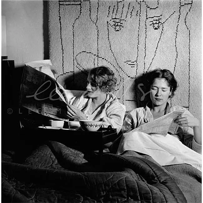 Lee Miller and Tanja Ramm, Lee Miller's Studio, by Theodore Miller © Lee Miller Archives. leemiller.co.uk
