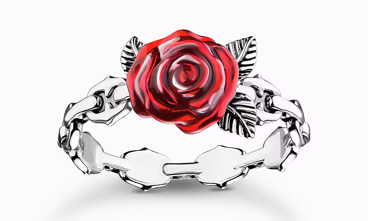 Silver ring Roses Romance