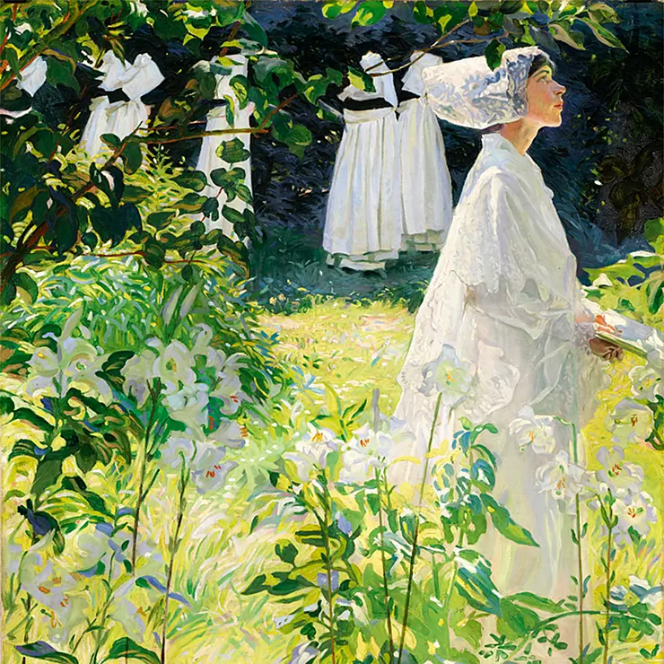 WILLIAM JOHN LEECH, 'A CONVENT GARDEN IN BRITTANY'