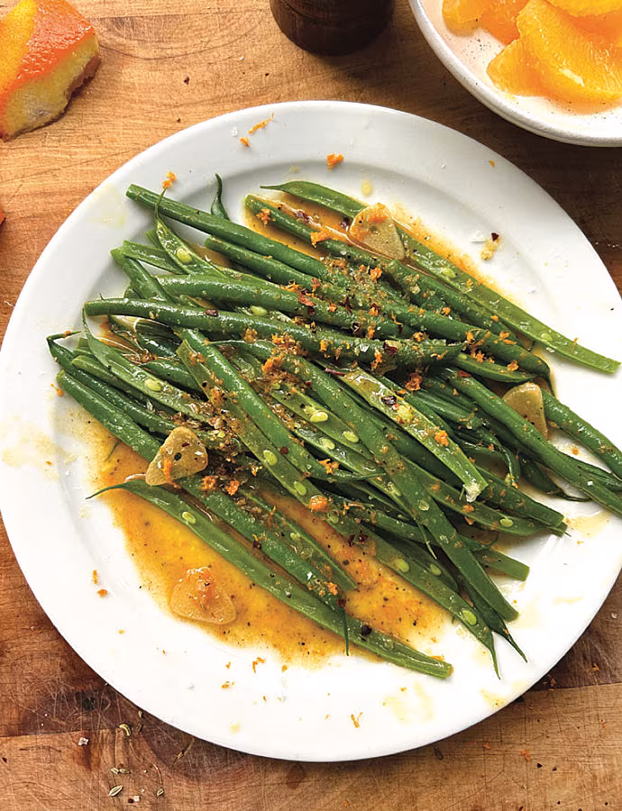 Green-beans-and-orange-