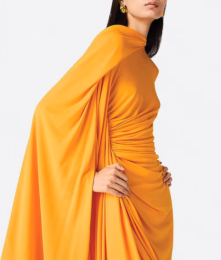 BOTTEGA-VENETA-VISCOSE-JERSEY-DRAPED-DRESS