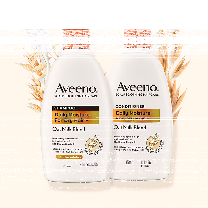 Aveeno Daily Moisture+ Oat Milk Blend Shampoo and Conditioner