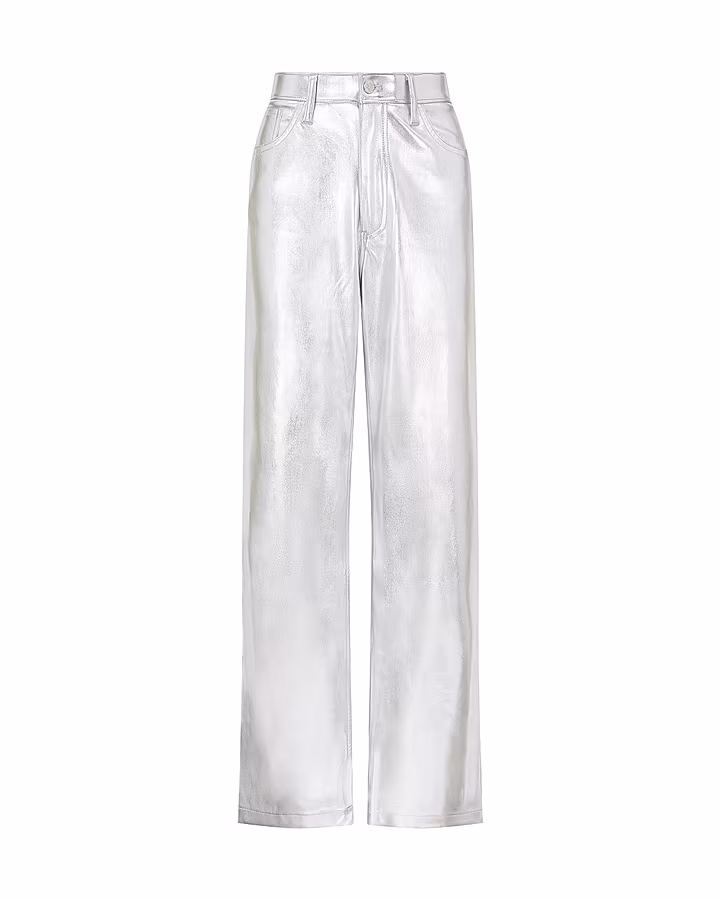 Metallic-silver-jeans,-€27.99