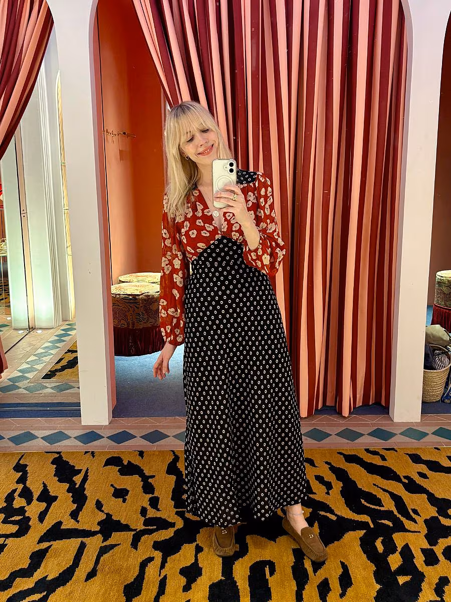 Rixo-AW25-try-on-autumn-dresses-2