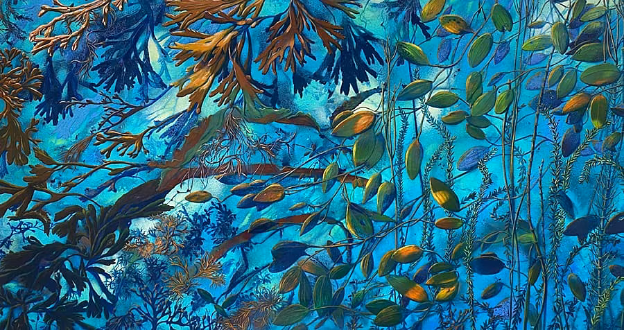 Confluence-75X140cm-Acrylic-with-oil-glazes-on-aluminium