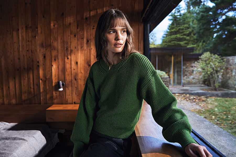IrelandsEye-Knitwear-'Nuada'-Crew-Neck-in-Moss-available-on-irelandseyeknitwear.com-