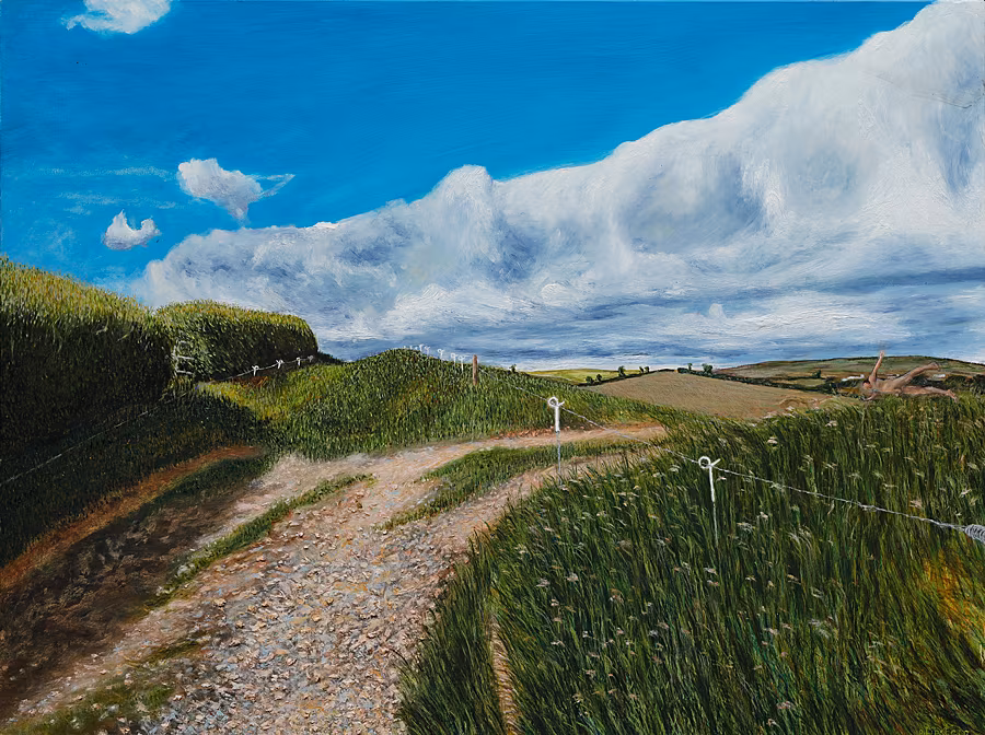 Late-Summer-Levitation,-oil-on-canvas,-60-x-80-cm-
