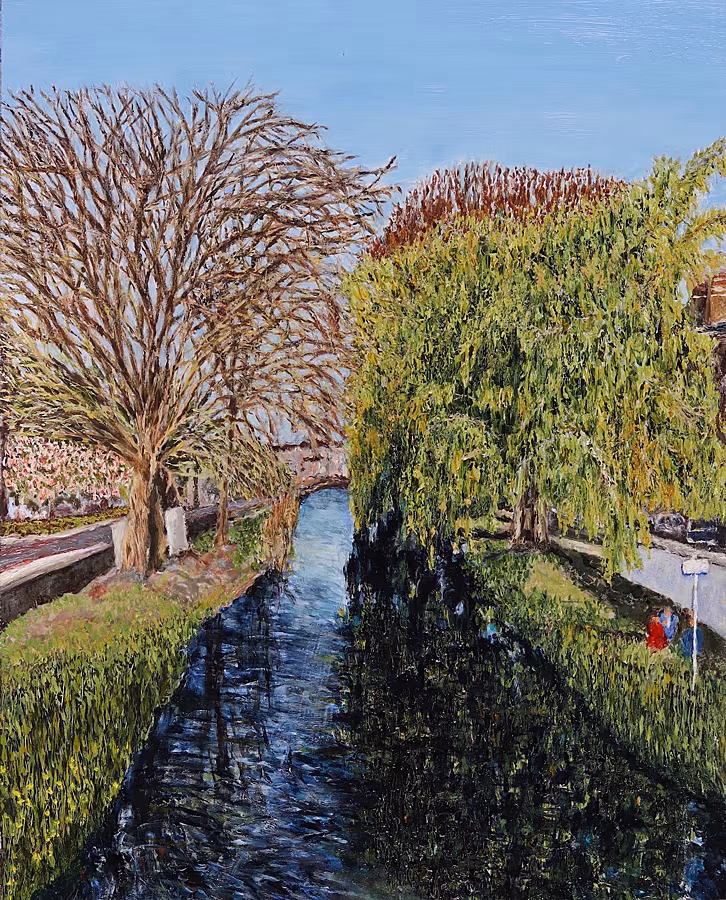 Portobello,-Grand-Canal,-Dublin,-oil-on-board,--30-x-24-cm,-2022