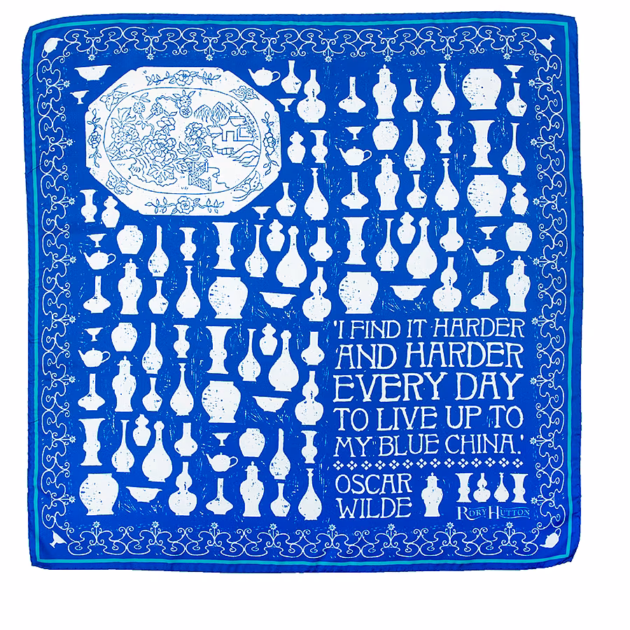 My-Blue-China-scarf,-70x70cm,-Rory-Hutton,-£95