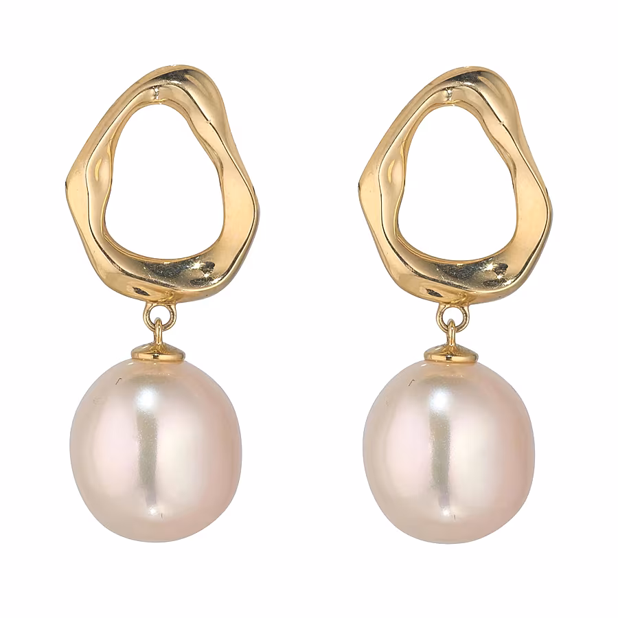 MOMUSE-9kt-Gold-Oval-Drop-12mm-Baroque-Pearl-Earrings