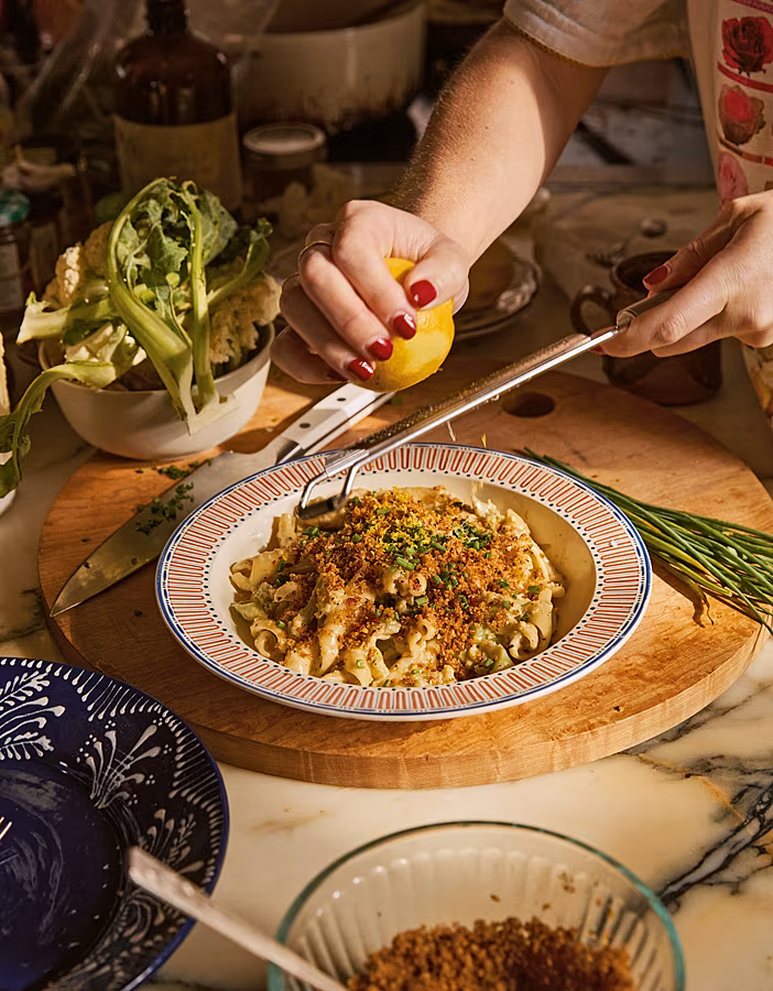 Full---Creamy-Cauliflower-Pasta-with-Pecorino-Breadcrumbs---Credit---Chris-Bernabeo