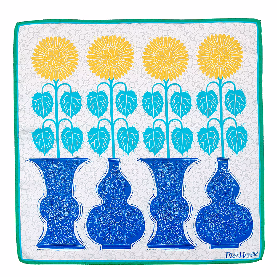 Sunflower-scarf,-70x70cm,-Rory-Hutton,-£95