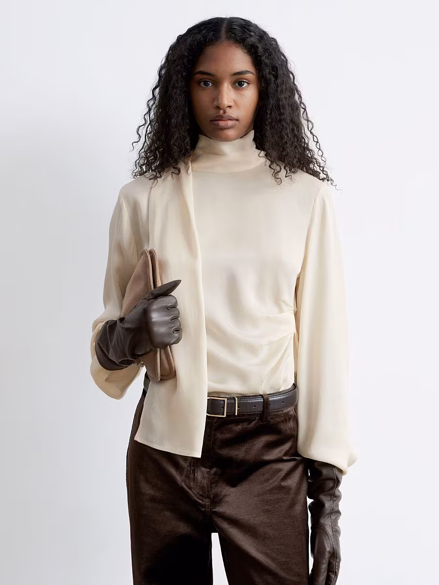 satin-high-neck-blouse-&-Other-Stories