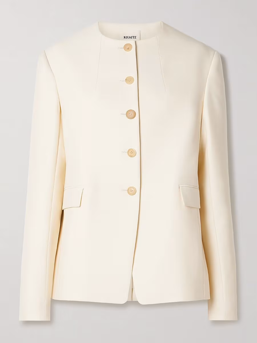 Cream-blazer-Khaite