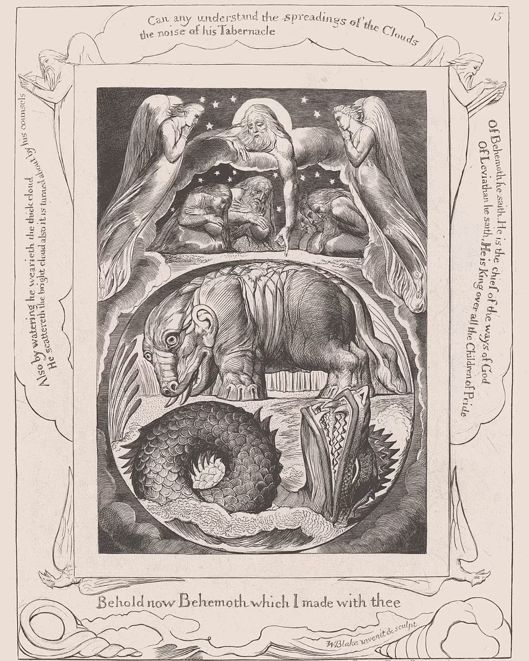Blake, 'Behemoth and Leviathan, 1825, reprinted 1874'