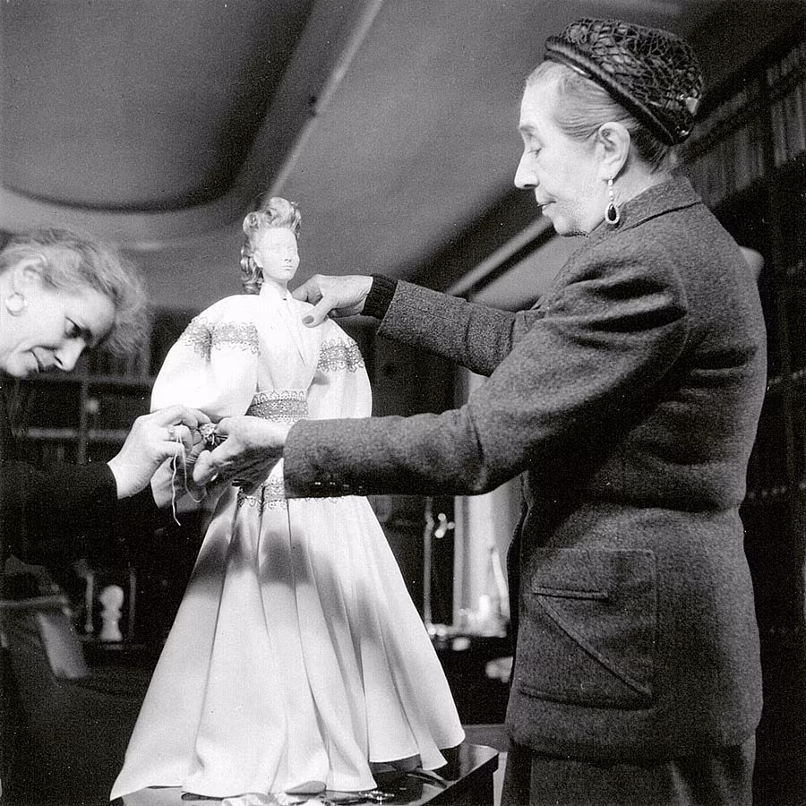 Jeanne-Lanvin-dresses-a-doll-for-the-exhibition-Theatre-de-la-Mode_-1945_Catwalk_-The-Art-of-the-Fashion-Show-at-V_A-Dundee_-Vitra-Design-Museum-Archive_Medium---1400px