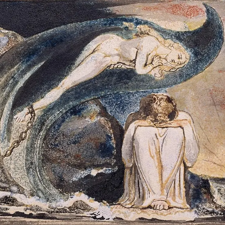 William Blake: Plate 4 of Visions of the Daughters of Albion