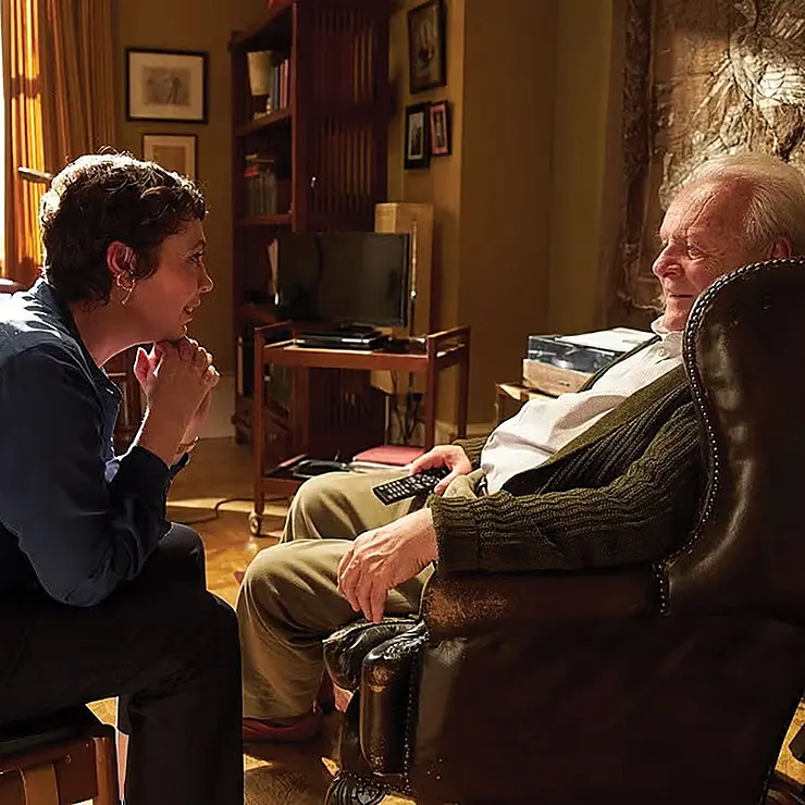 Olivia Colman
and Anthony
Hopkins in
The Father.