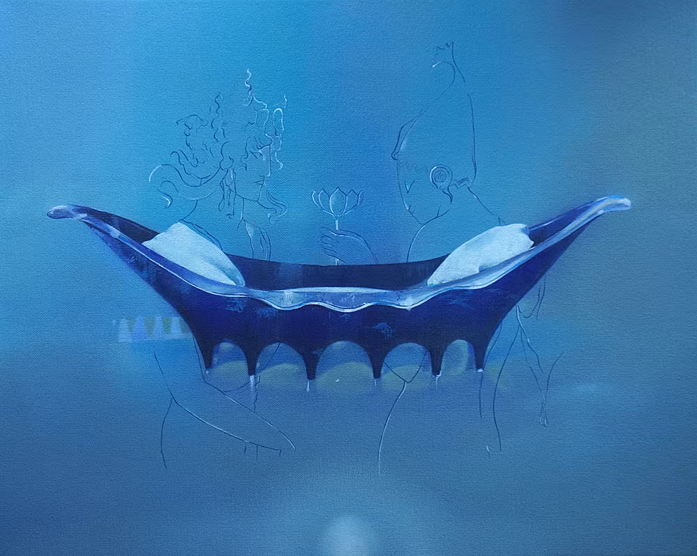 Niamh-Porter,-Magician-of-the-Night,-2026,-oil-on-canvas,-40-x-50-cm