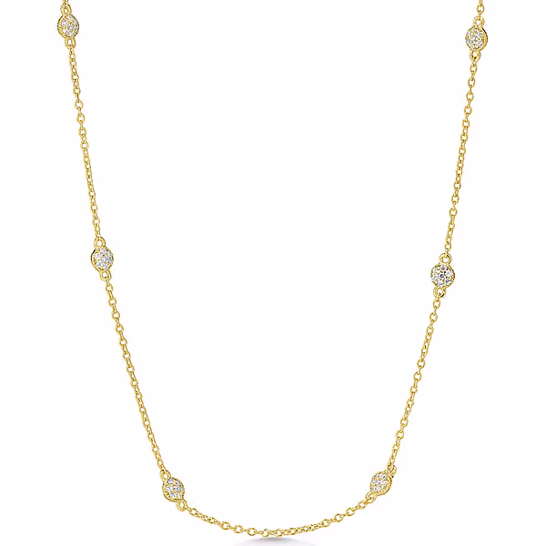 RyanThomasGoldClusterCZNecklace