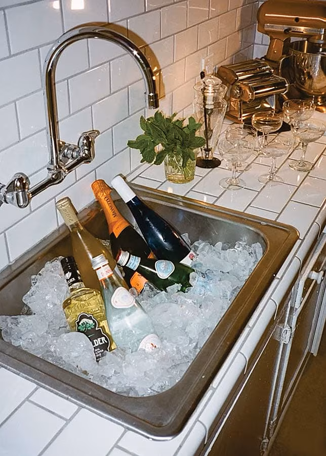 Wine-in-sink