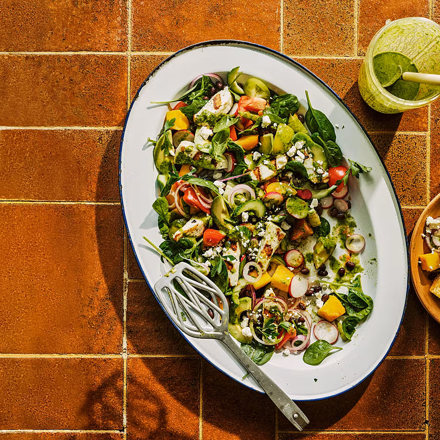 Zesty-Mango-Halloumi-Black-Bean-Salad